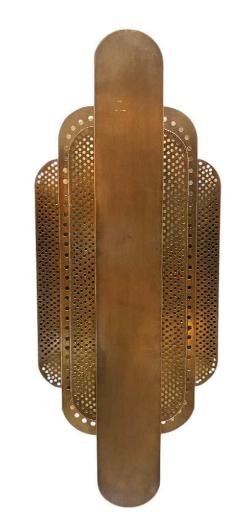 Art Deco Brass Wall Sconce