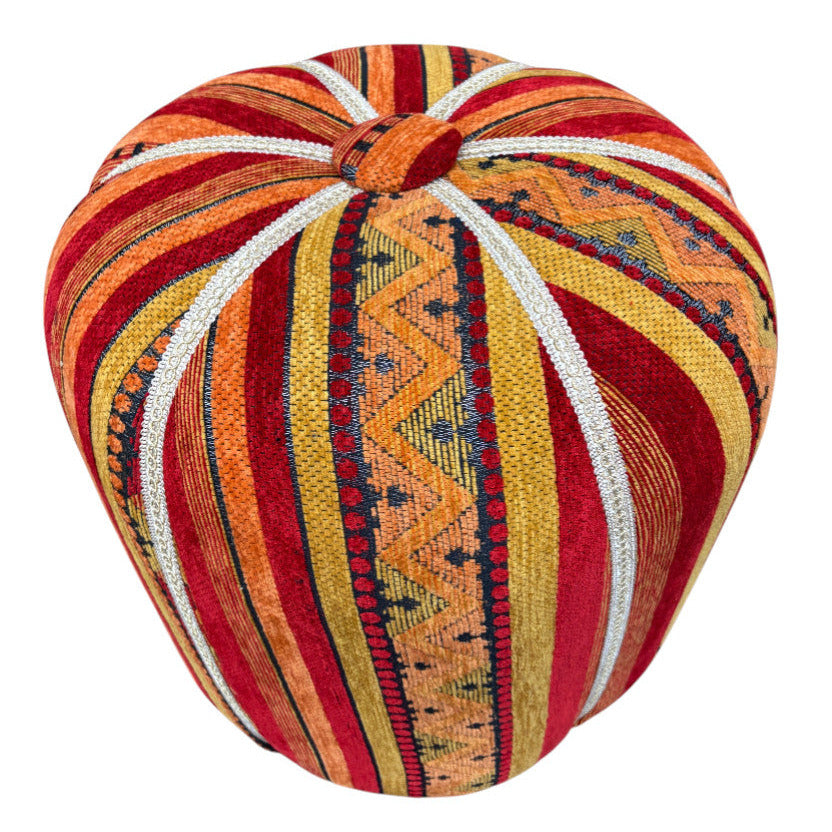 Moroccan Stuffed Fabric Pouf