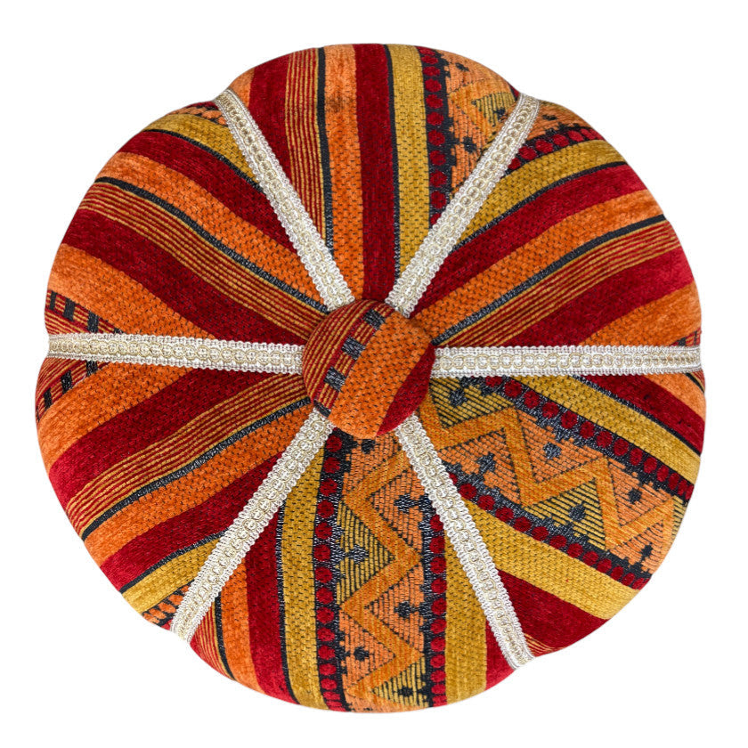 Moroccan Stuffed Fabric Pouf