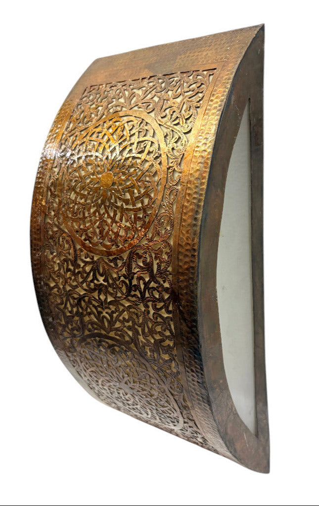 Half-Moon Medallion Sconce