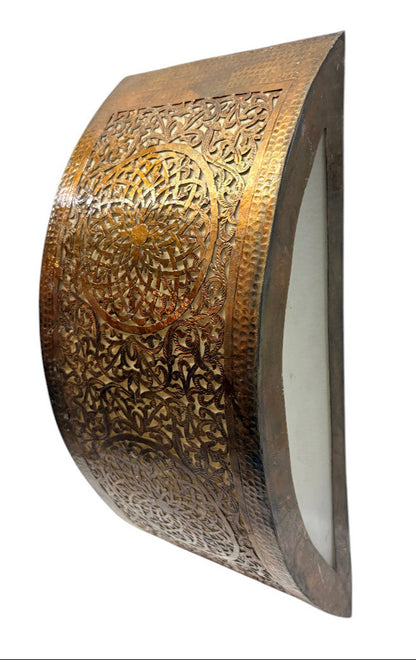 Half-Moon Medallion Sconce