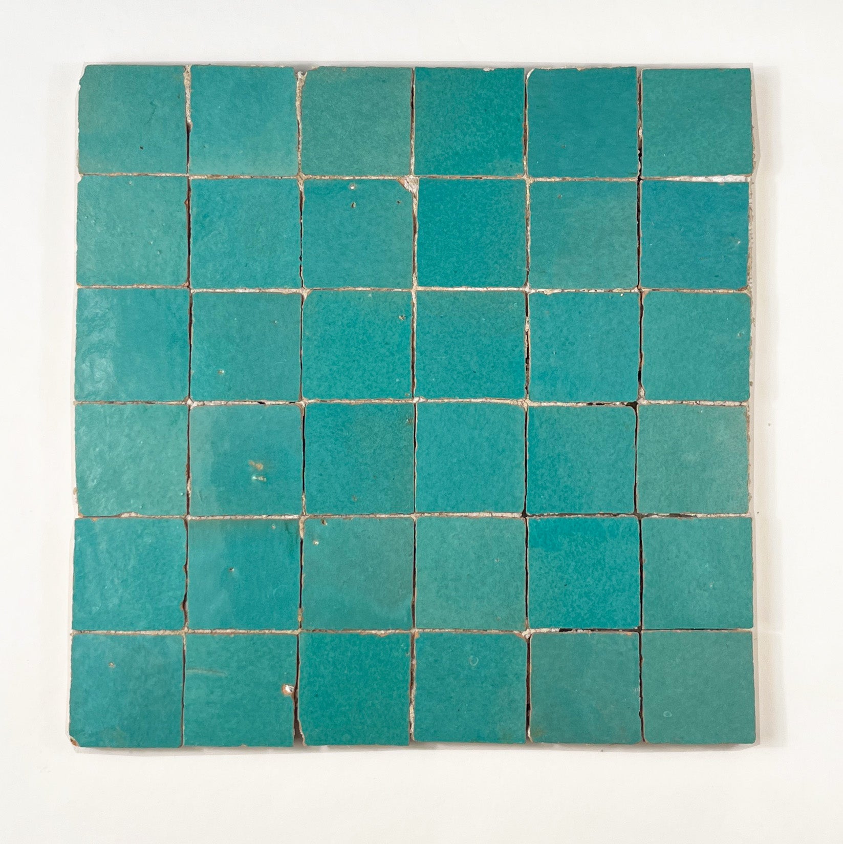 2x2 Aqua Zellige Mosaic Tile