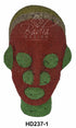 Vivid Color African Handmade Beaded Head Sculptures