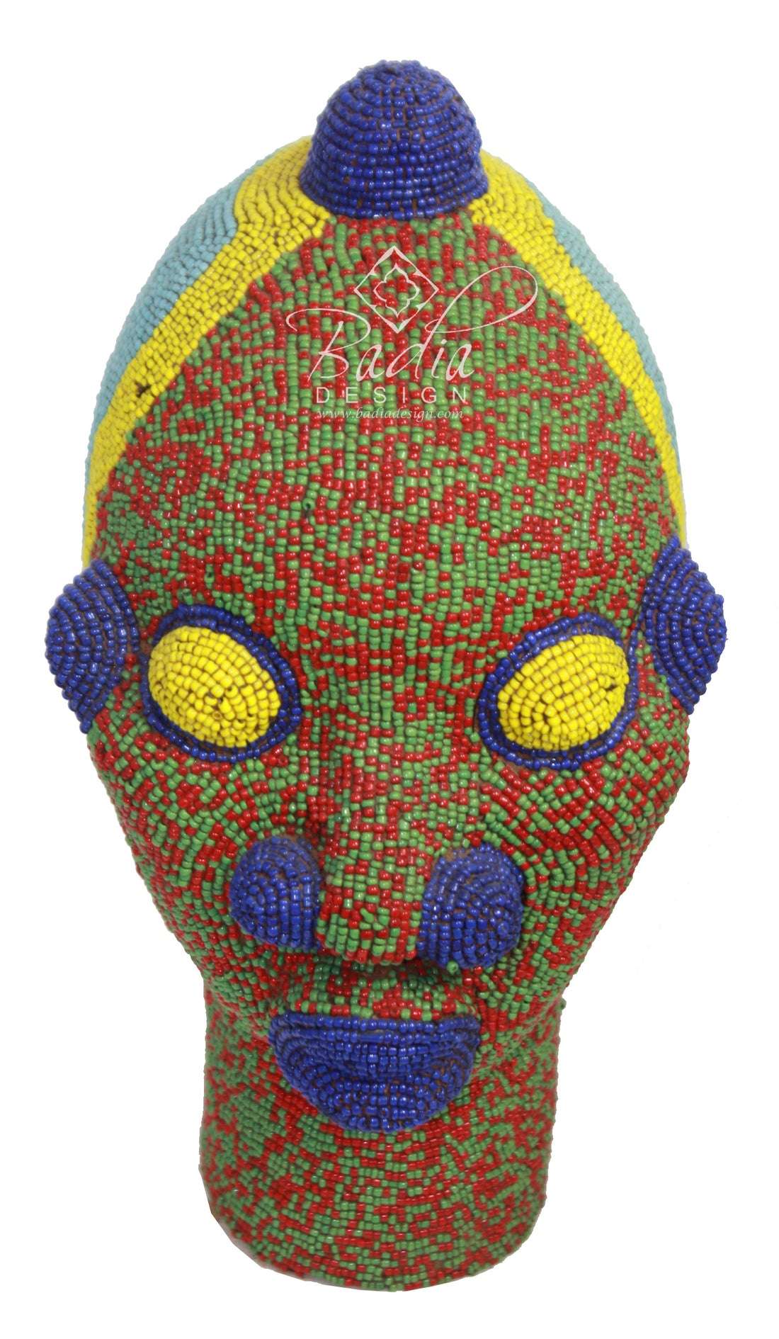 Handmade Multi-Color African Beaded Heads
