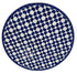 Round Blue and White Moroccan Mosaic Table Top