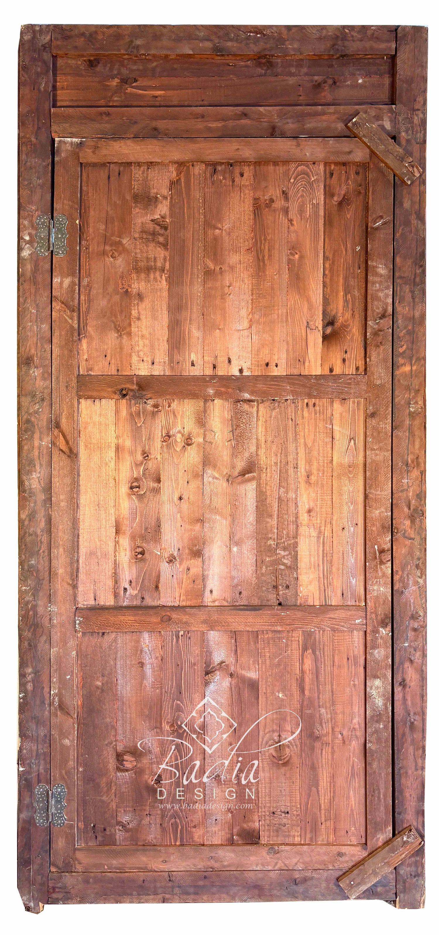 Traditional Wooden Door with Detailed Hand Carved Motifs