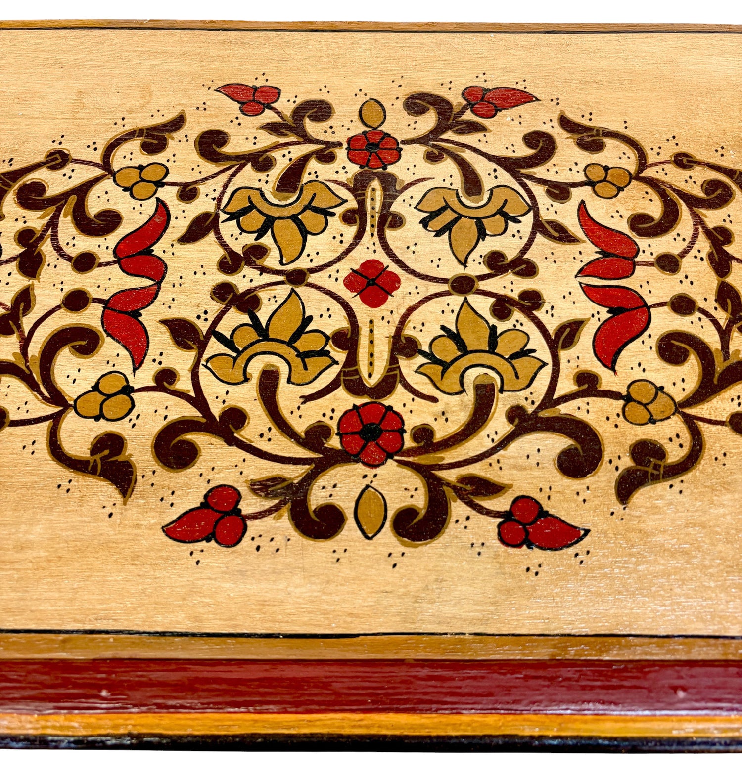 Hand-Painted Cabinet with Moucharabieh Doors