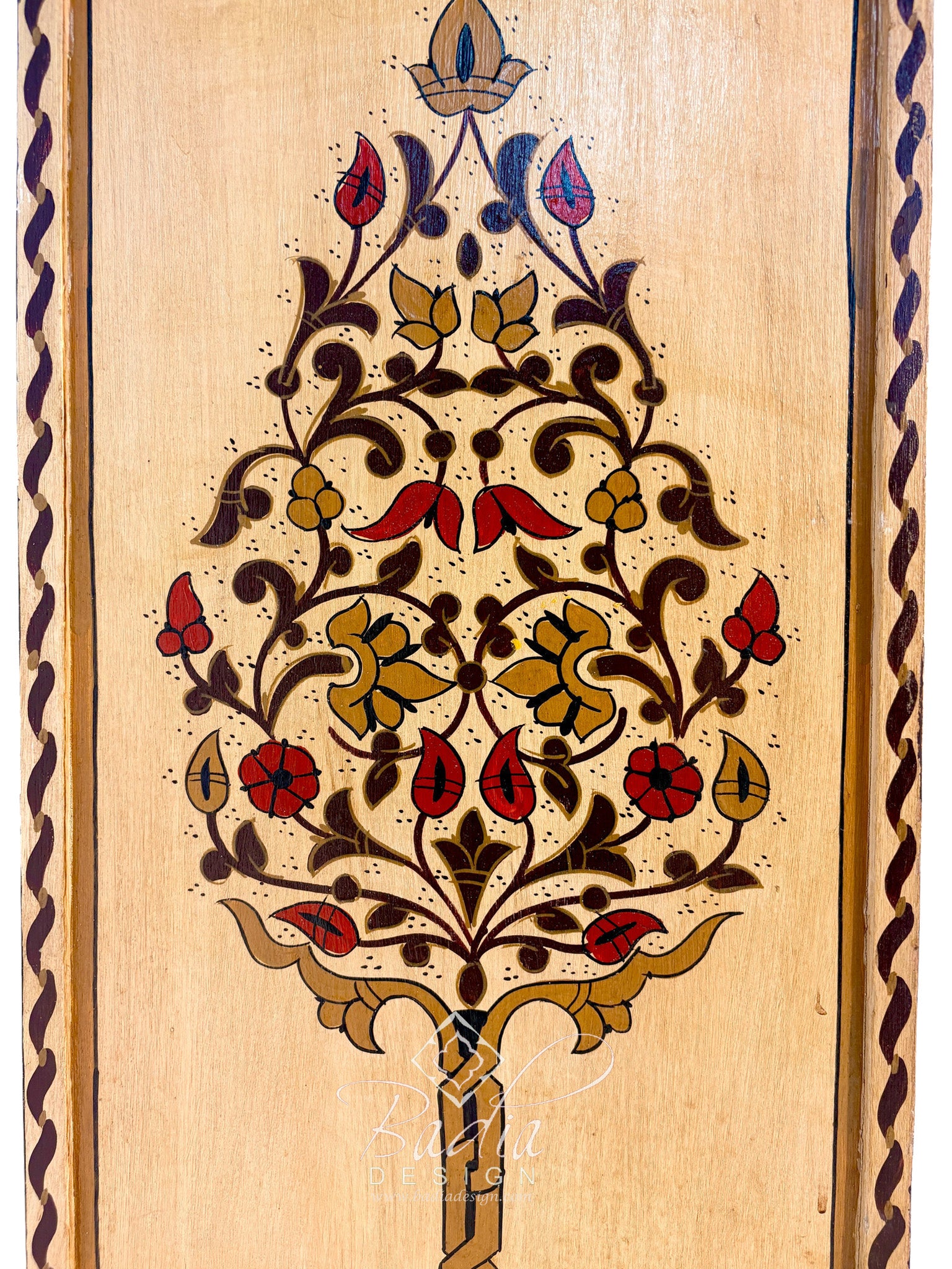 Hand-Painted Cabinet with Moucharabieh Doors