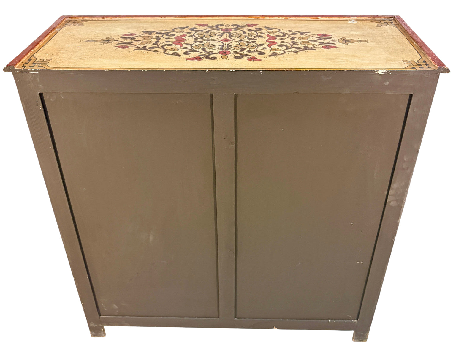 Hand-Painted Cabinet with Moucharabieh Doors