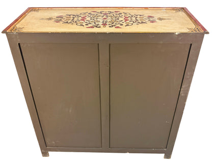 Hand-Painted Cabinet with Moucharabieh Doors