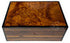 Wooden Thuya Jewelry Box with Storage Compartment