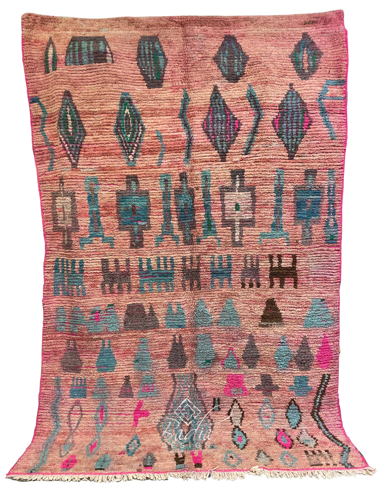 Red Handwoven Moroccan Berber Rug