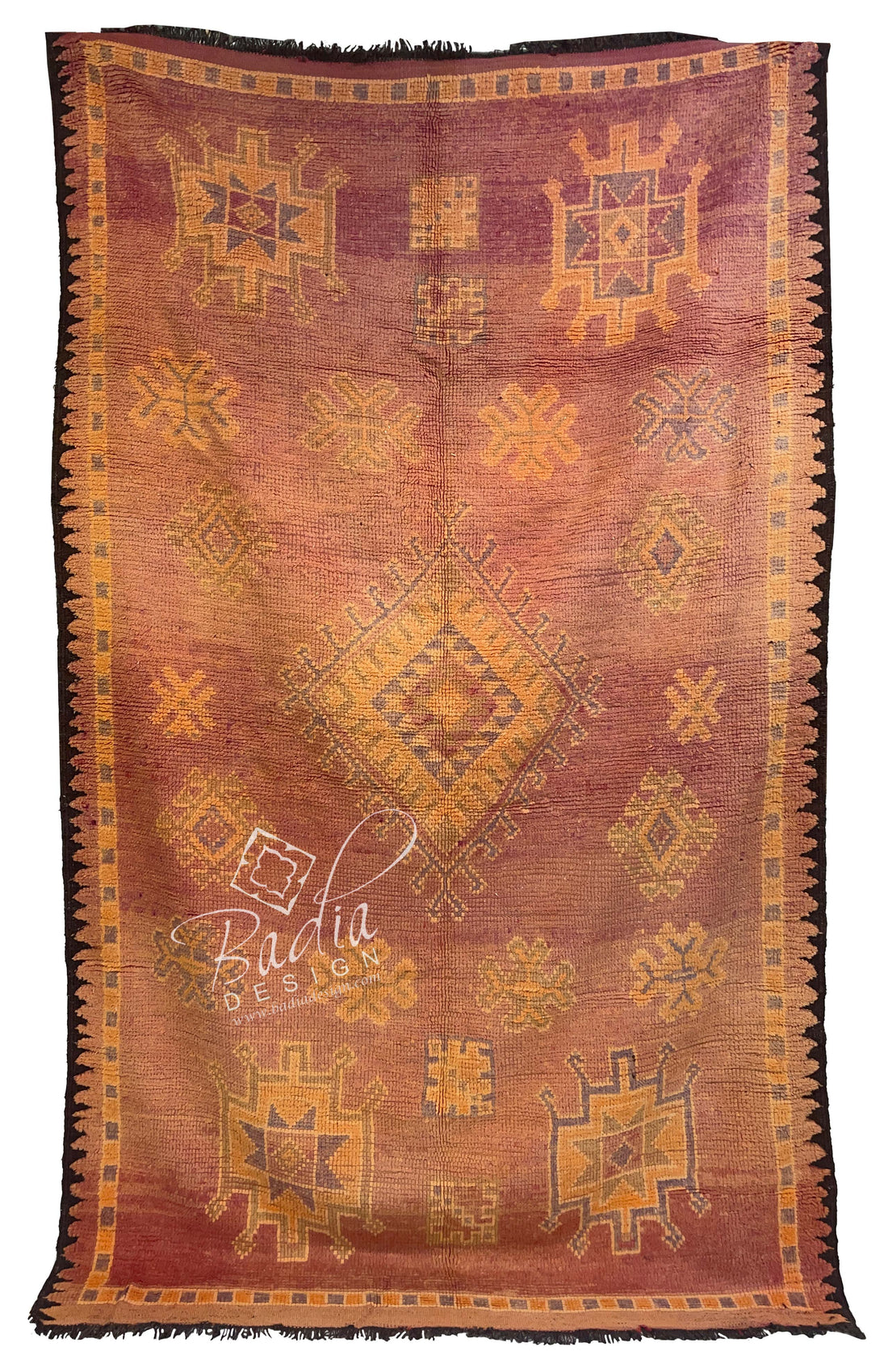 Vintage Multi-Color Moroccan Tribal Rug