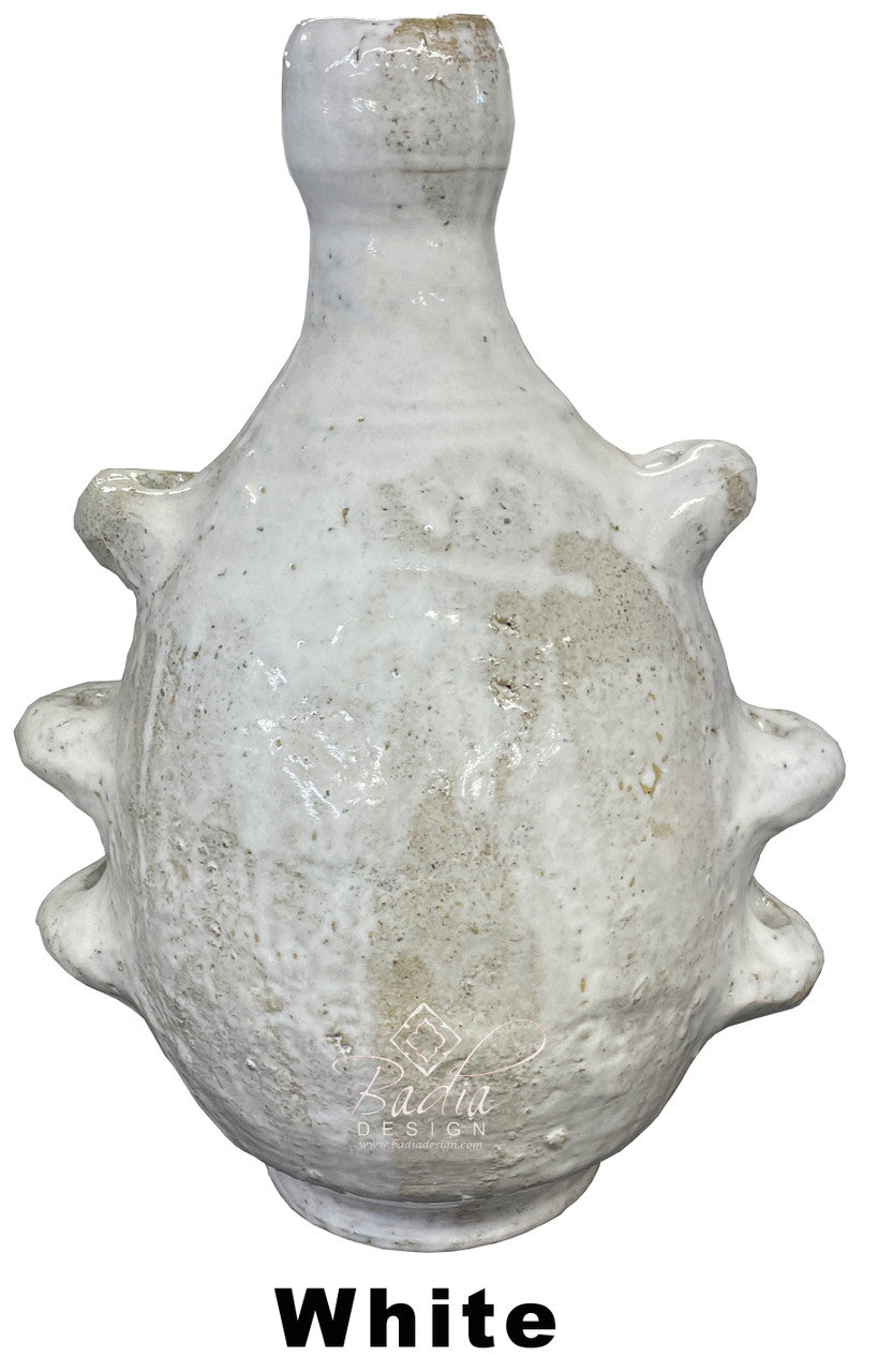 Hand Painted Spiked Ceramic Flower Vase