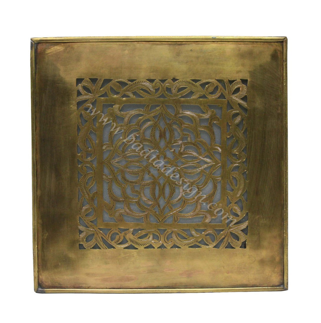 Decorative Brass and Silver Wall Sconce with White Glass