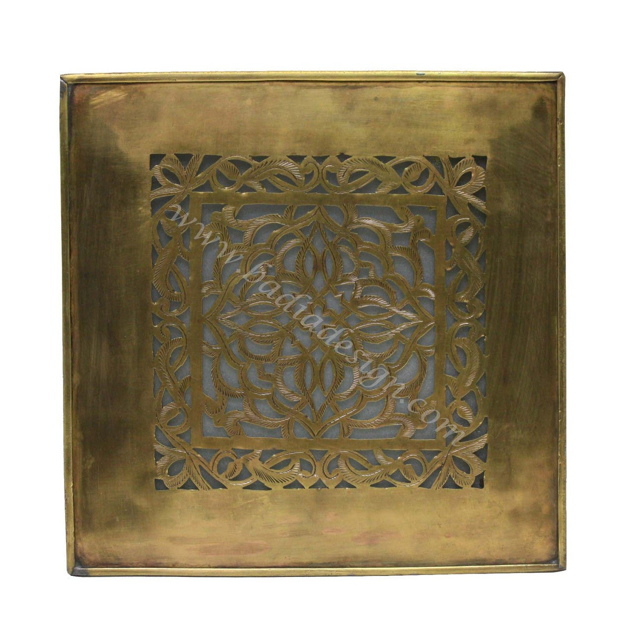 Decorative Brass and Silver Wall Sconce with White Glass