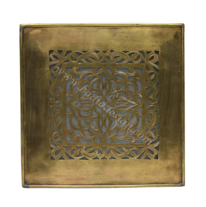 Decorative Brass and Silver Wall Sconce with White Glass