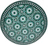 Intricately Designed Green Moroccan Mosaic Tile Table Top