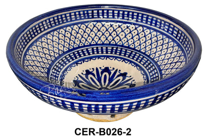 Multi-Color Hand Painted Ceramic Bowls