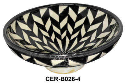 Multi-Color Hand Painted Ceramic Bowls