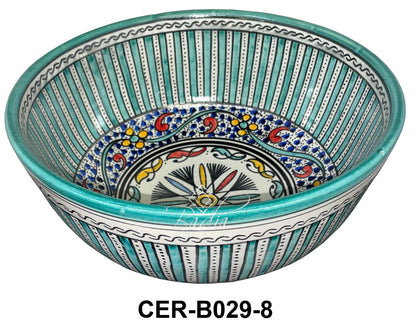 Multi-Color Hand Painted Ceramic Bowls