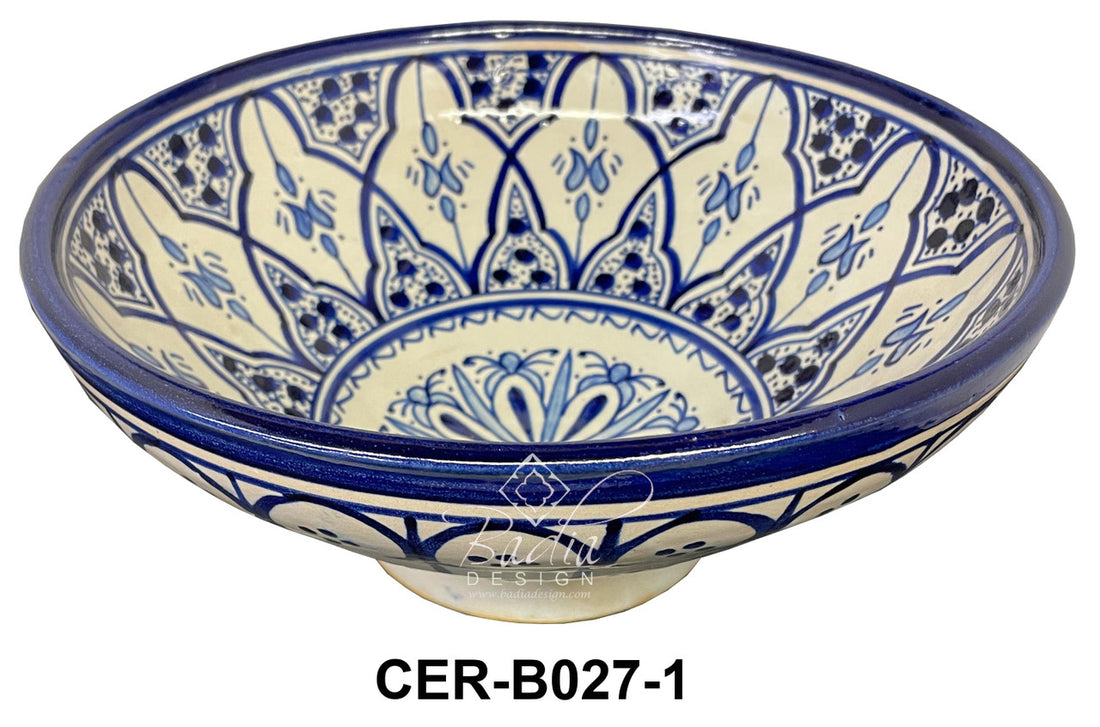 Moroccan Multi-Color Hand Painted Ceramic Bowls