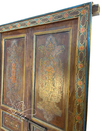 Colorful Hand Painted Wooden Door