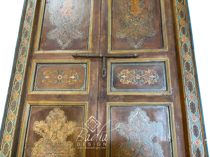 Colorful Hand Painted Wooden Door