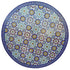 Round Blue Multi-Color Moroccan Mosaic Tile Table Top