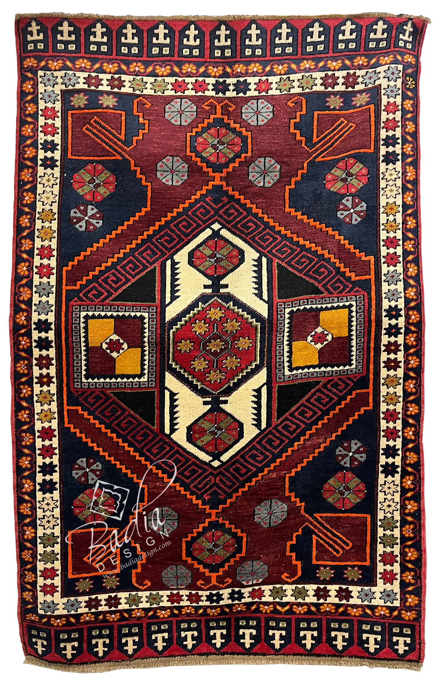 Colorful Traditional Turkish Rug