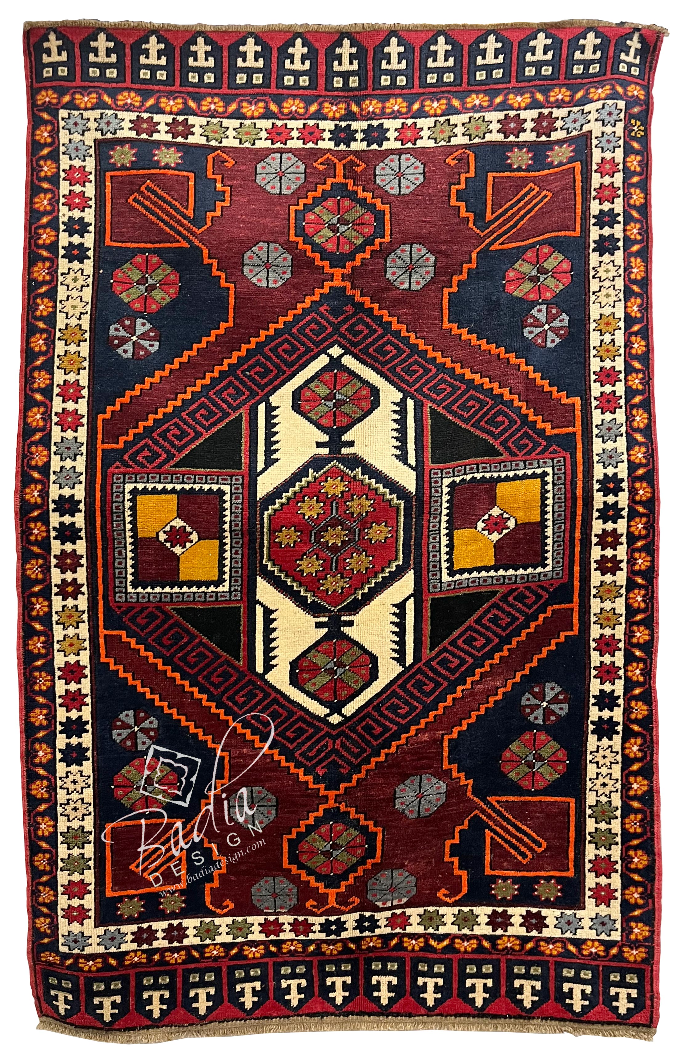 Colorful Traditional Turkish Rug