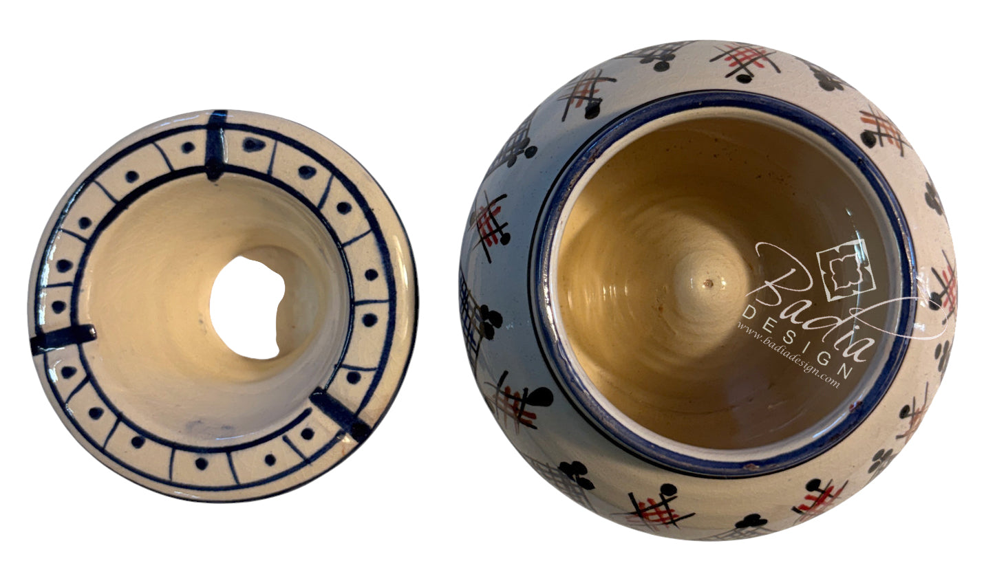 Decorative Hand-Painted Ceramic Ashtrays