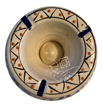 Decorative Hand-Painted Ceramic Ashtrays