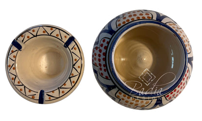 Decorative Hand-Painted Ceramic Ashtrays