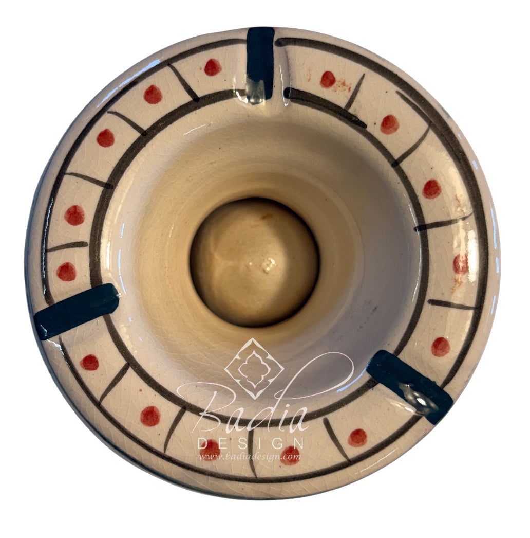 Decorative Hand-Painted Ceramic Ashtrays