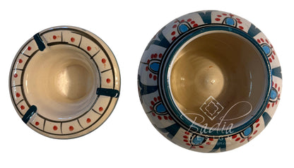 Decorative Hand-Painted Ceramic Ashtrays