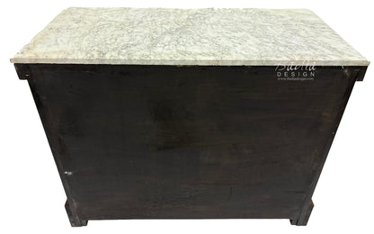 White Mother of Pearl Inlay Three-Drawer Dresser