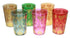 Multi-Color Moroccan Gold Motif Tea Glass Set