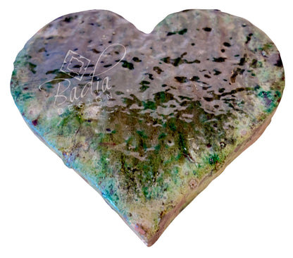 Green Tamegroute Heart Sculpture