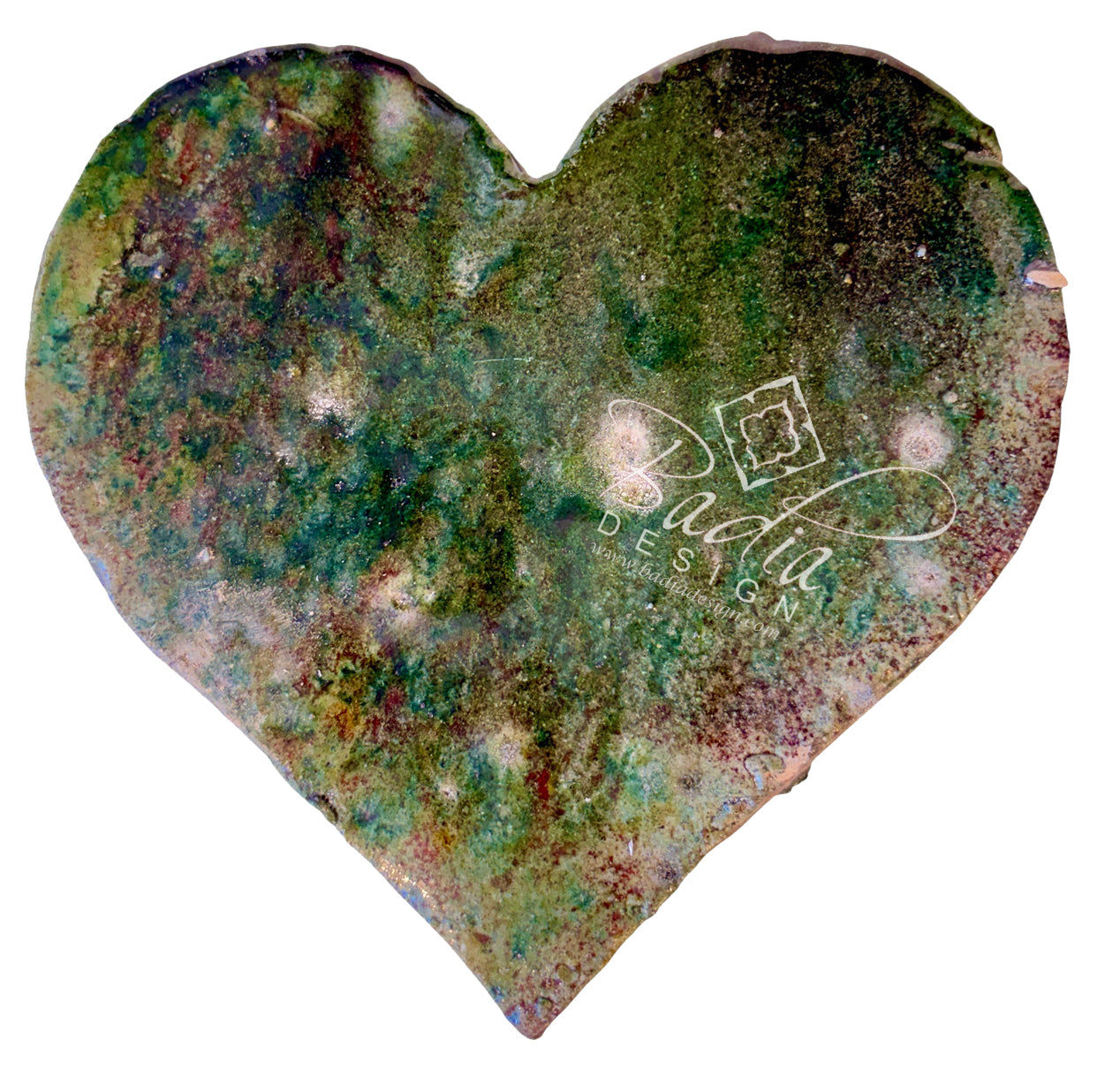 Green Tamegroute Heart Sculpture