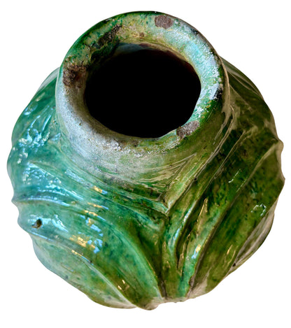Green and Yellow Tamegroute Ceramic Vases