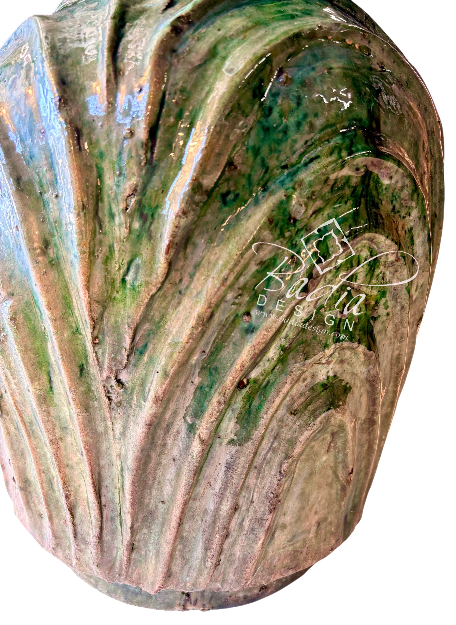 Green and Yellow Tamegroute Ceramic Vases