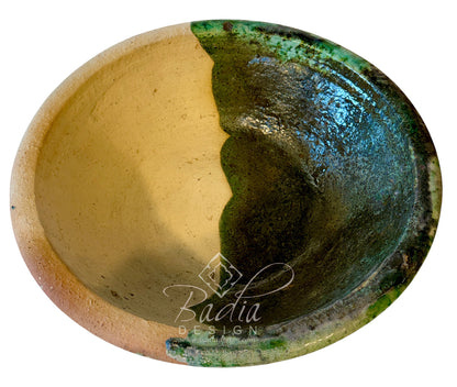Half-Glazed Tamegroute Ceramic Bowl