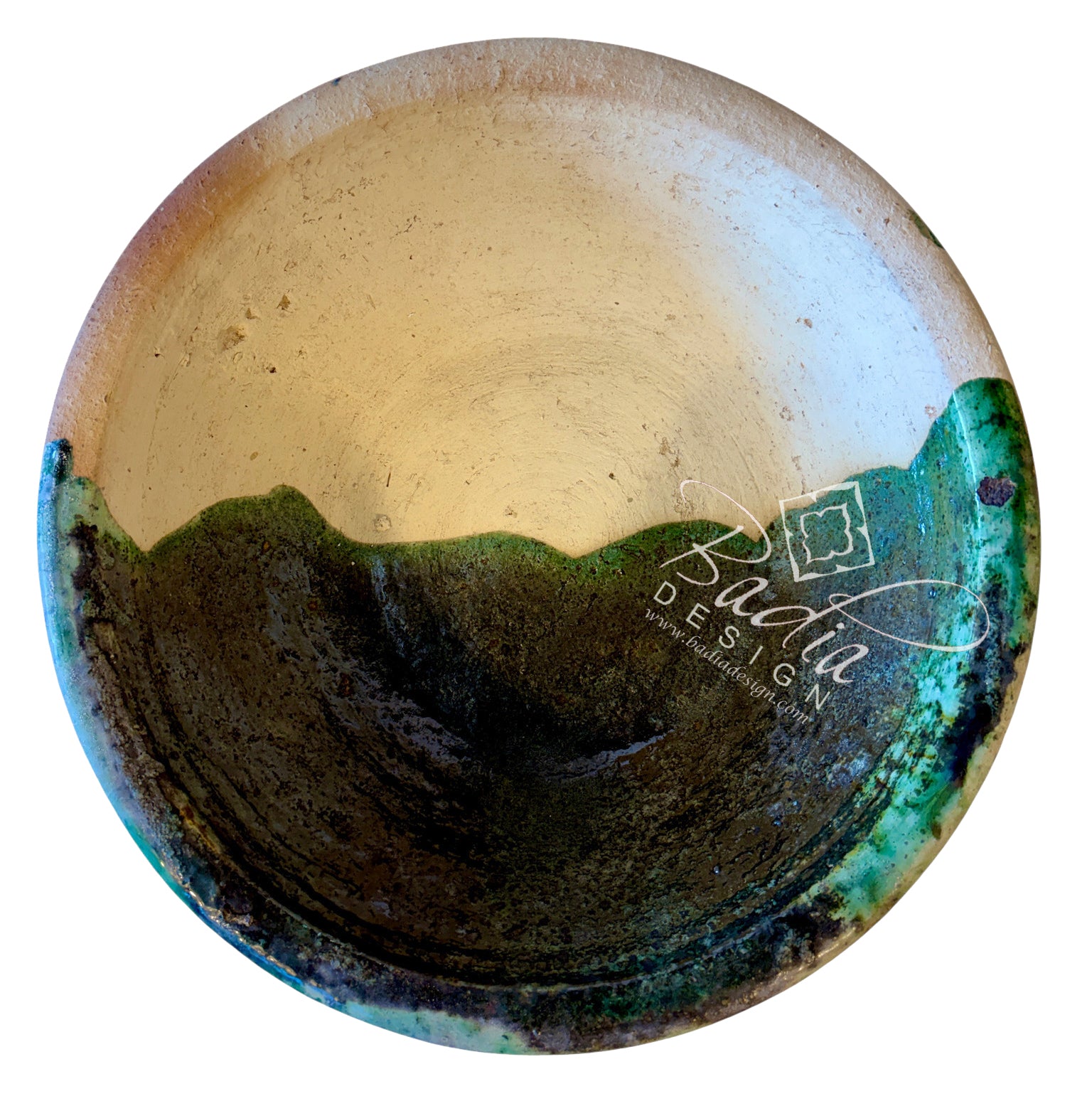 Half-Glazed Tamegroute Ceramic Bowl