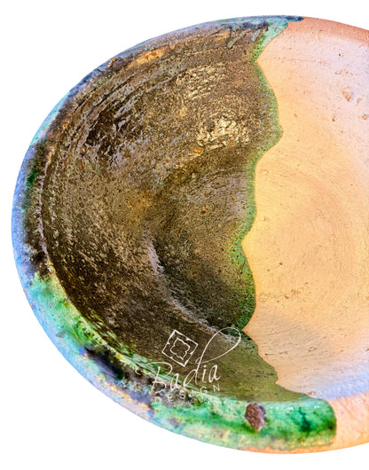 Half-Glazed Tamegroute Ceramic Bowl