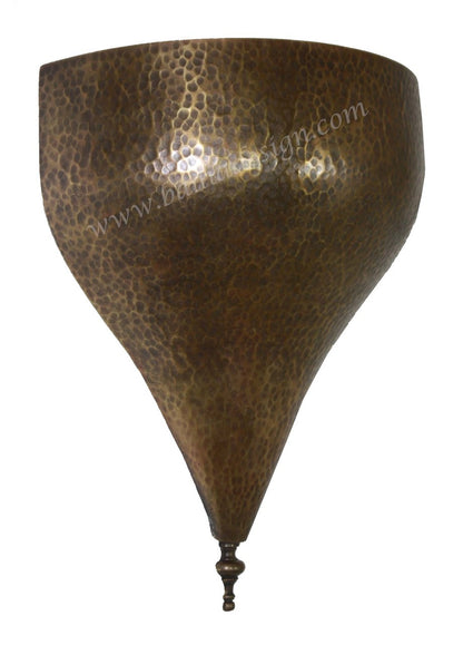 Half Moon Brass Wall Sconce