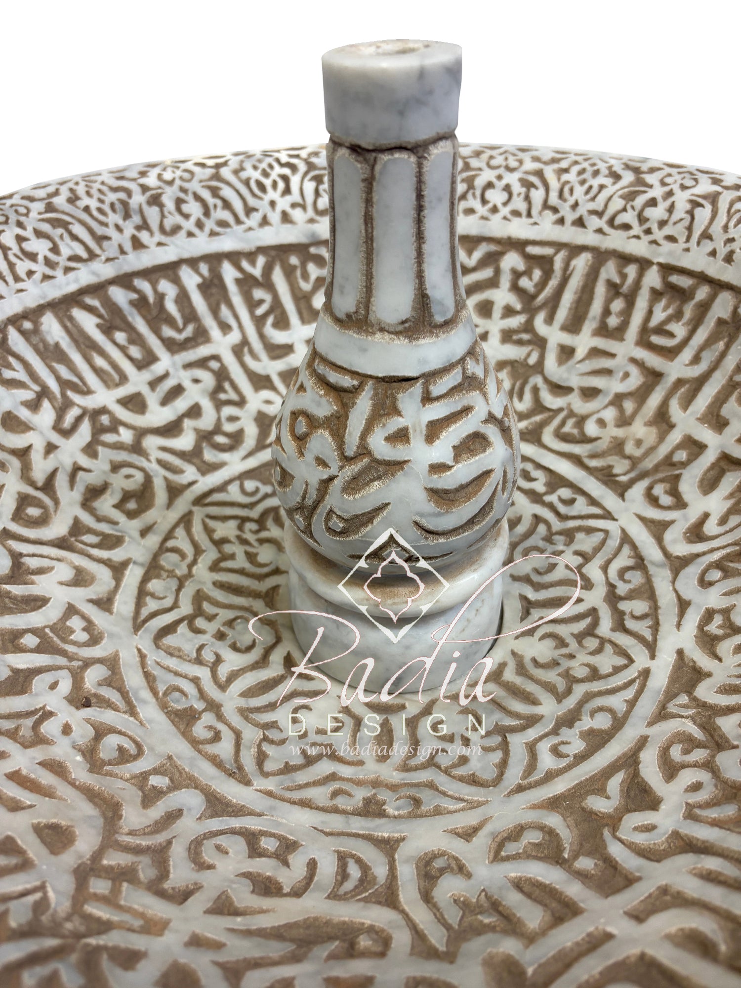 Hand Engraved Marble Water Fountain