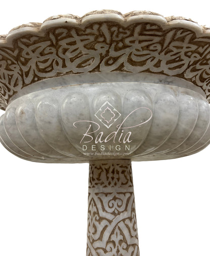 Hand Engraved Marble Water Fountain