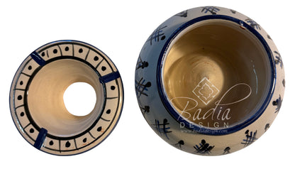 Hand-Painted Multi-Color Ceramic Ashtrays