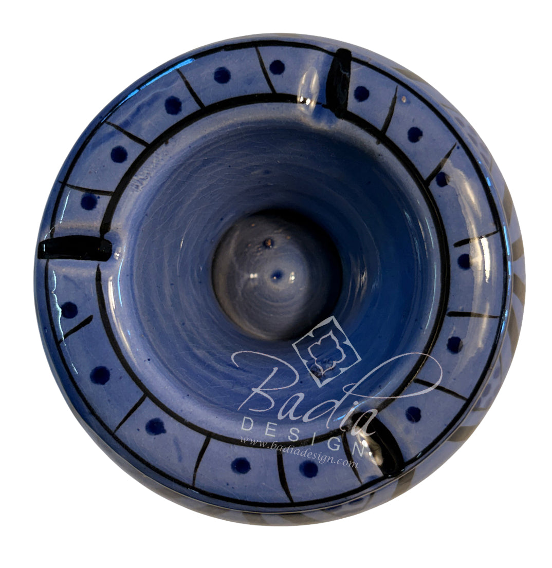 Hand-Painted Multi-Color Ceramic Ashtrays